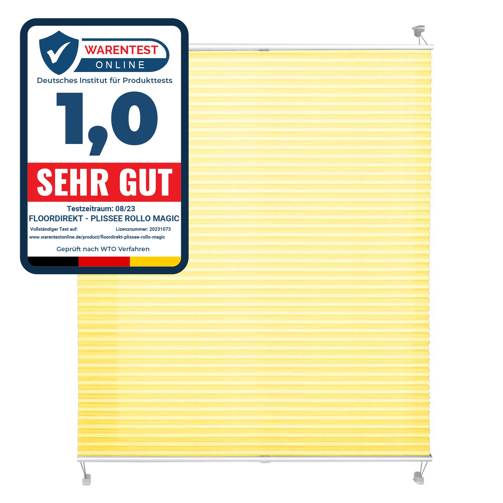 casa pura Plissee Faltrollo Magic | Gelb 