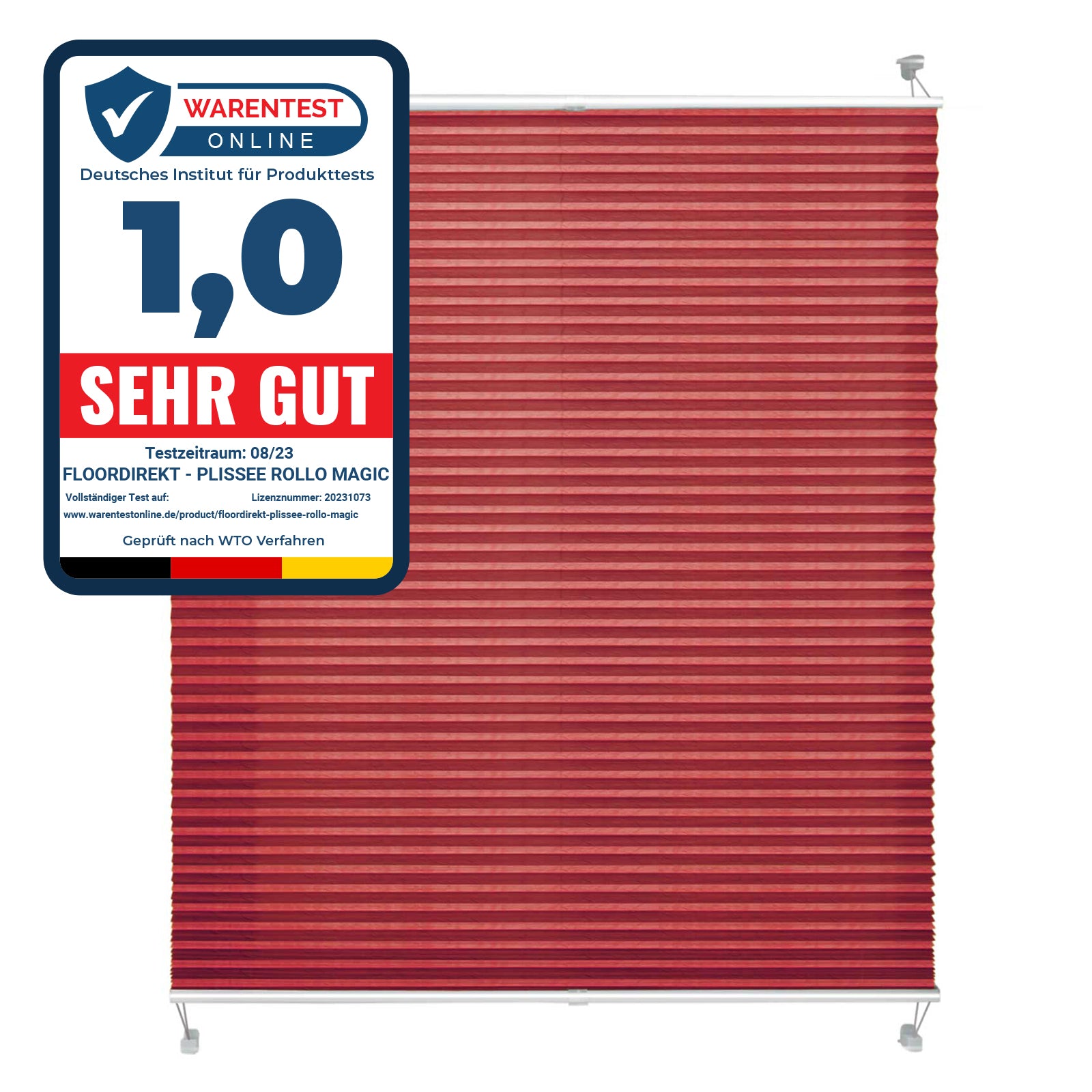 casa pura Plissee Faltrollo Magic | Casa pura&reg; | Dunkelrot 