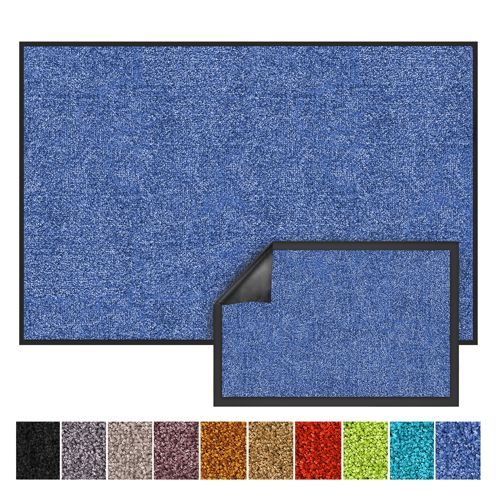 floordirekt Schmutzfangmatte Rhine Cornflower Blue
