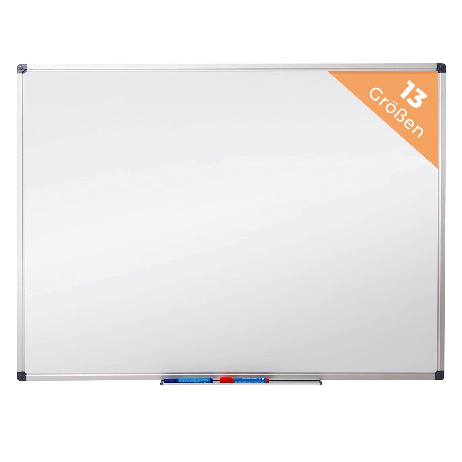 Tableau blanc magnétique avec vernis de protection, 110 x 80 cm