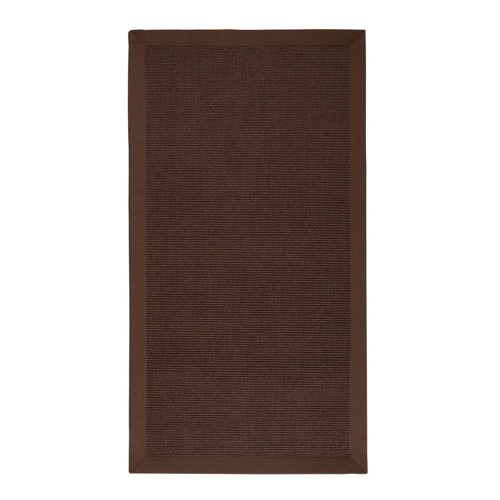 Karat Sisal-Teppich Amazonas | Dunkelbraun | Mit Bord&uuml;re 