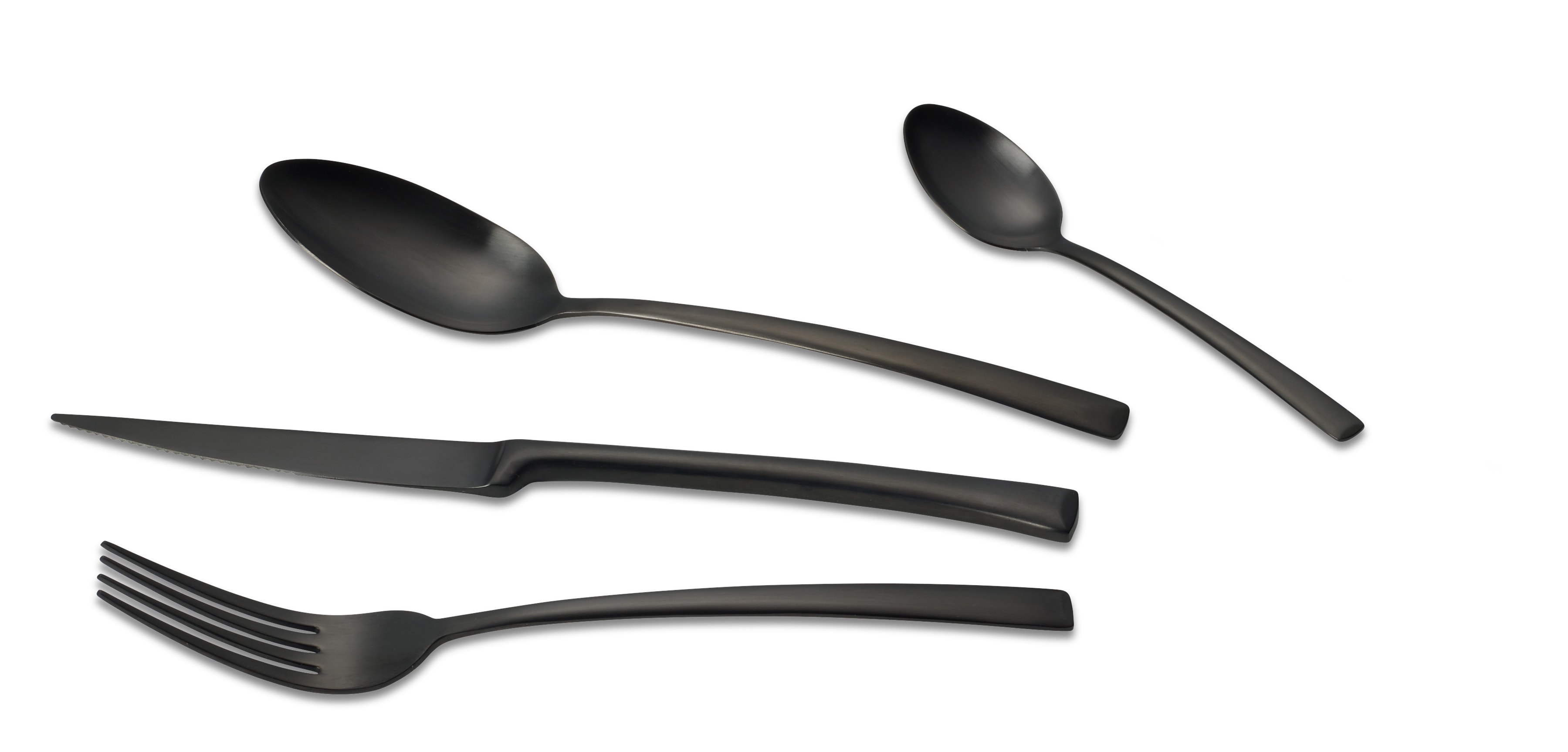 ECHTWERK Besteck Set AVELINO 16tlg - schwarz matt 