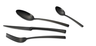 ECHTWERK Besteck Set AVELINO 16tlg - schwarz matt 