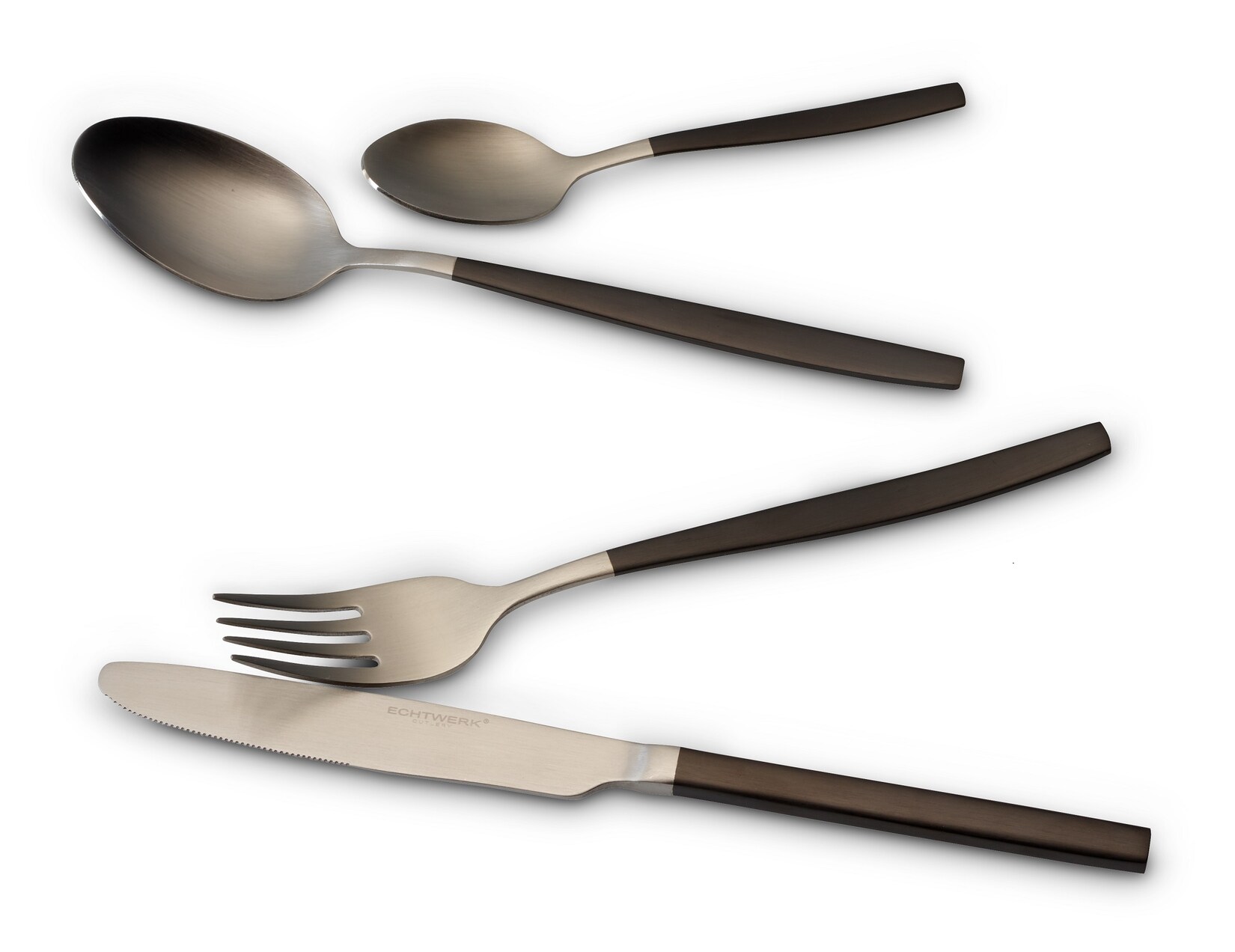 Besteck Set "Positano" 20tlg sil/sw