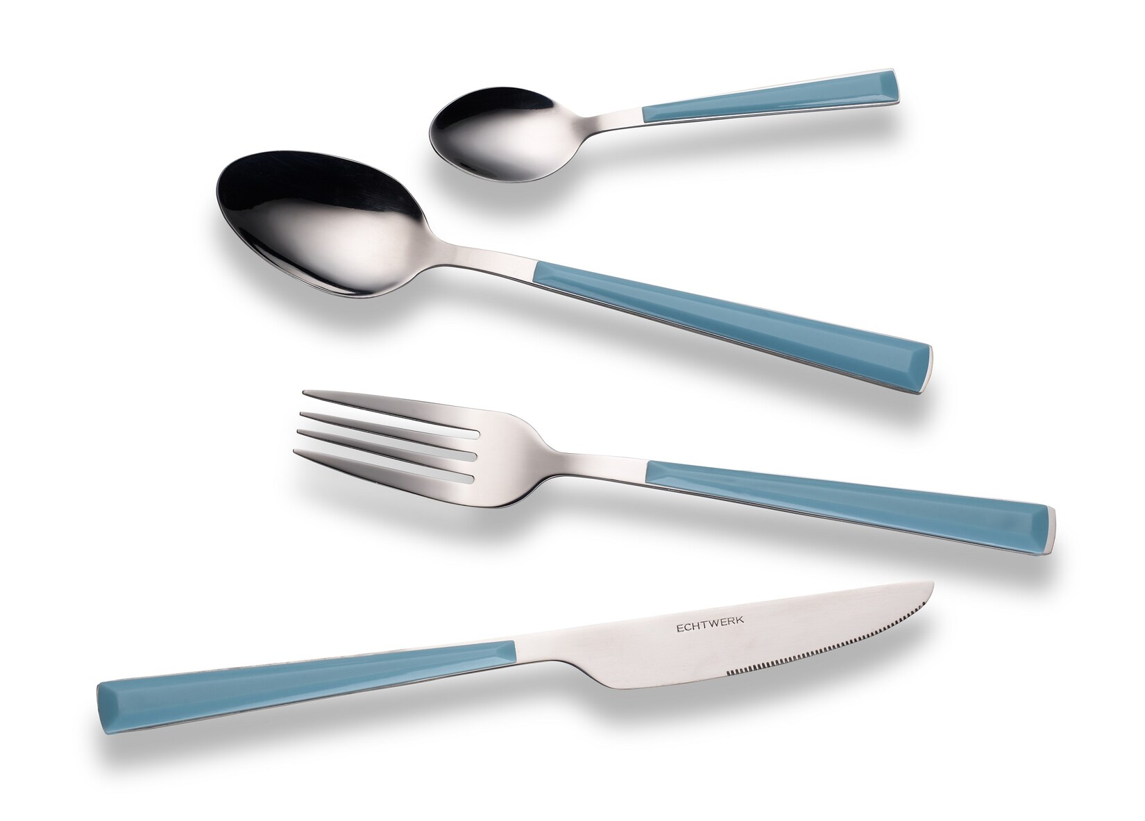 Besteck Set "Basic" 16tlg blau