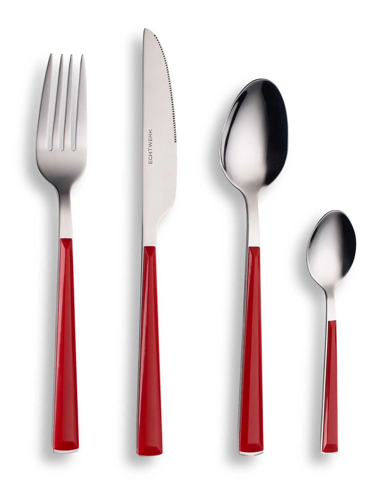 ECHTWERK Besteck Set "Basic" 24tlg rot