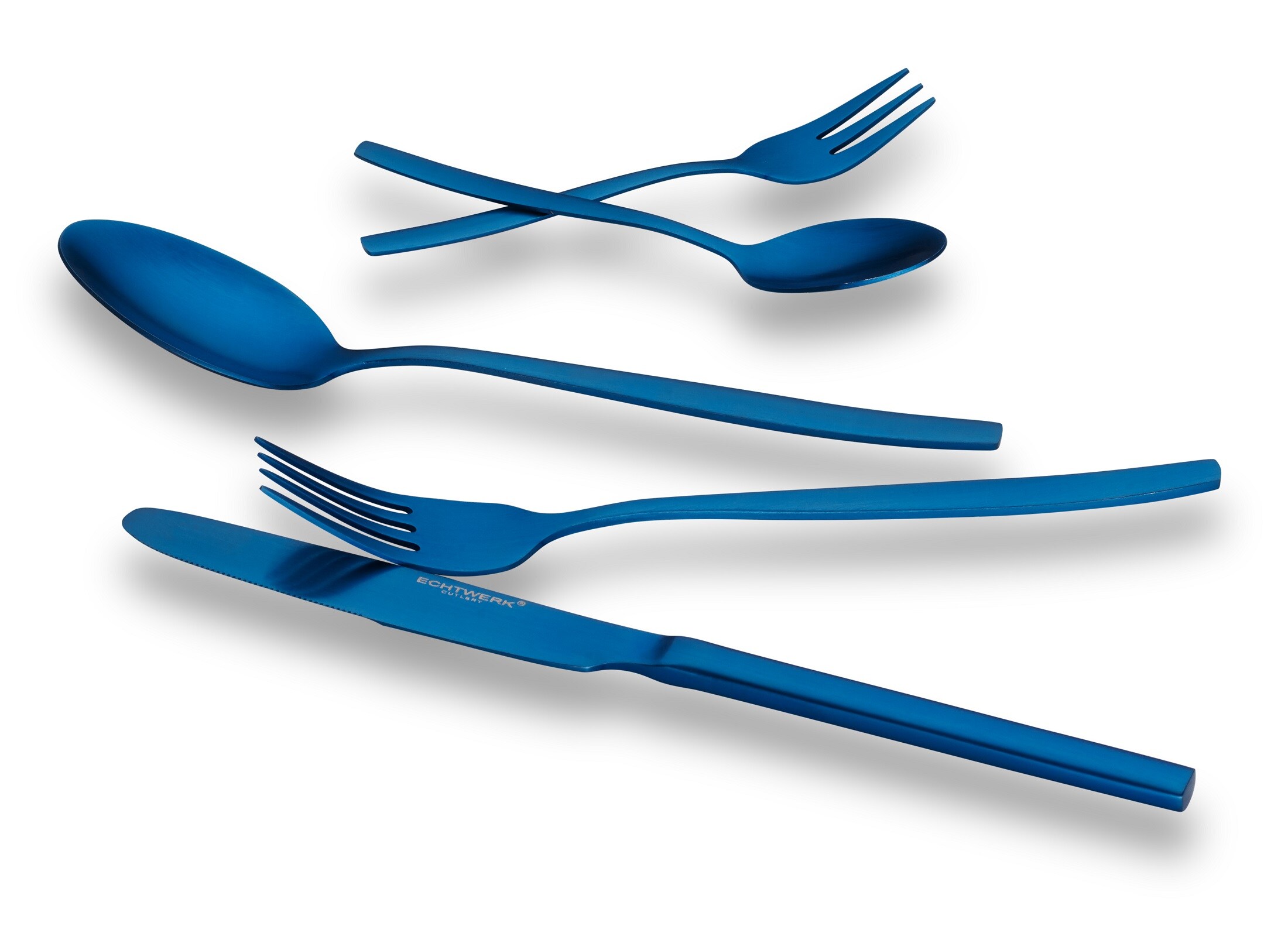 ECHTWERK  Besteck Set "Positano" 30tlg blau 