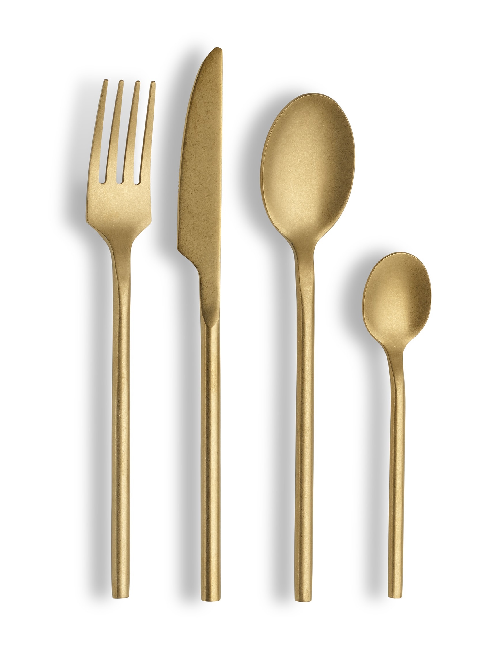 Tafelbesteck &bdquo;Bari" 16tlg - stonewashed champagne 