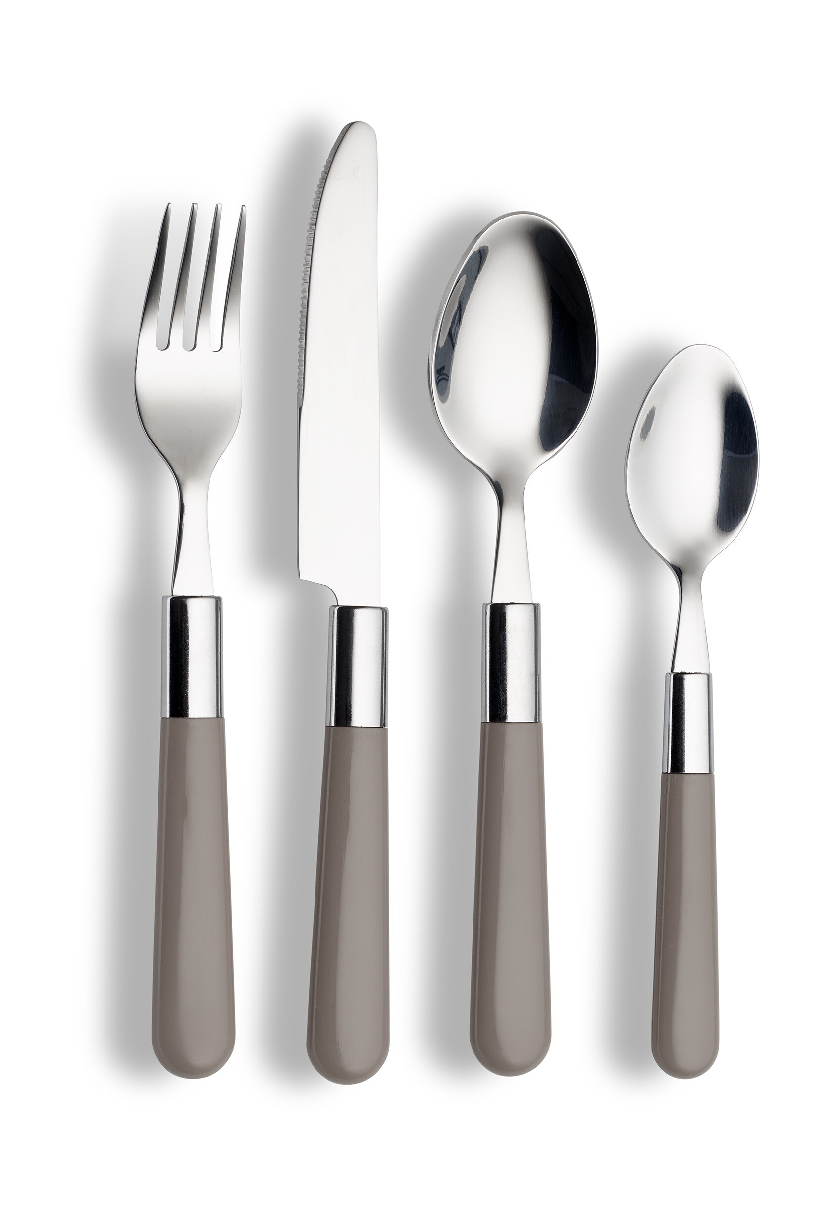 Bistro Besteck-Set 16tlg - grau 