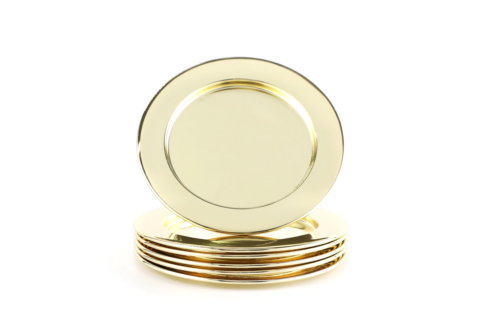 Dekorative Glasuntersetzer 6tlg - gold
