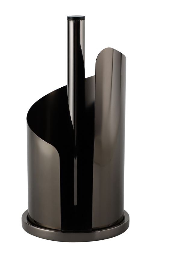 Küchenrollenhalter aus Edelstahl - schwarz
