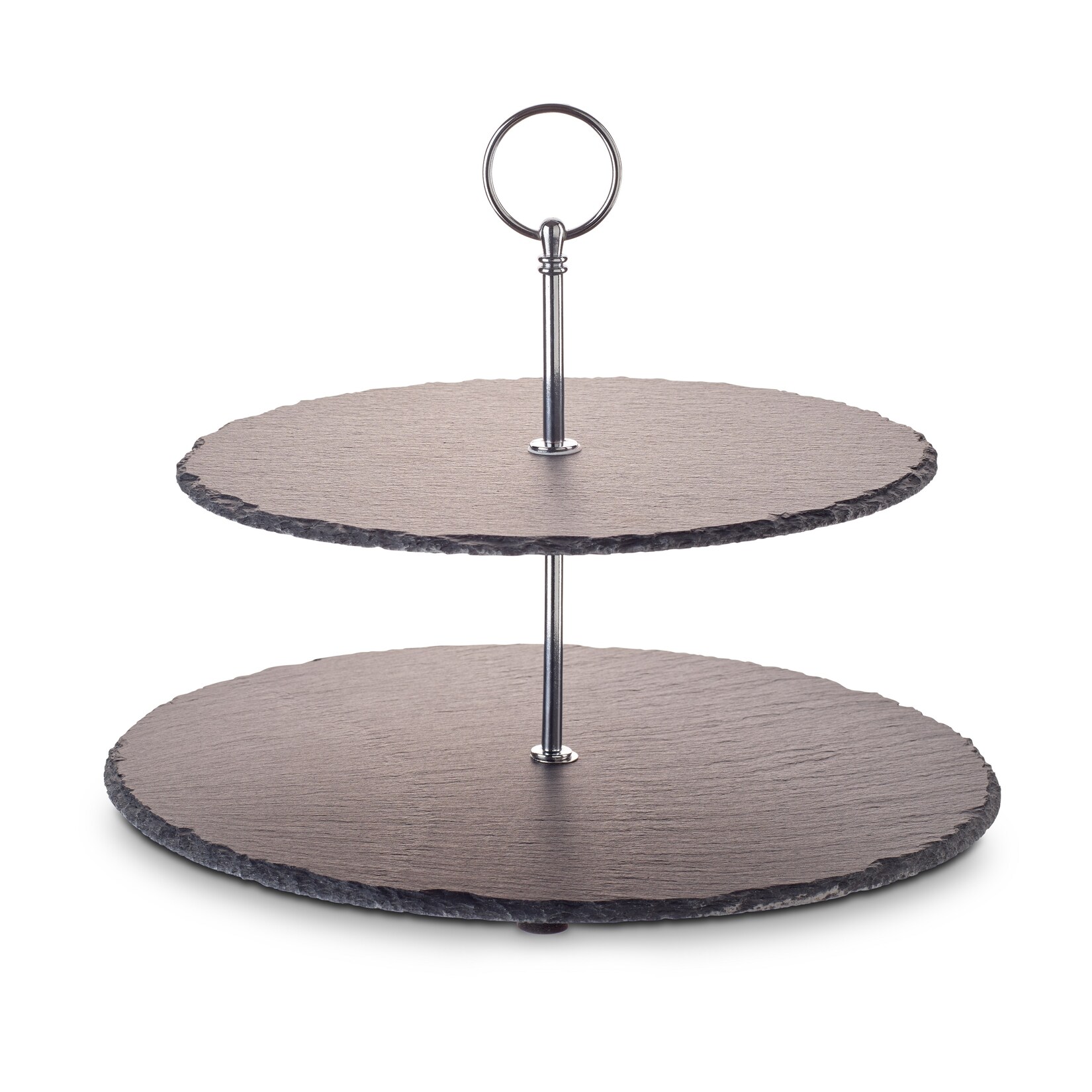 Schiefer Etagere 2-Stöckig