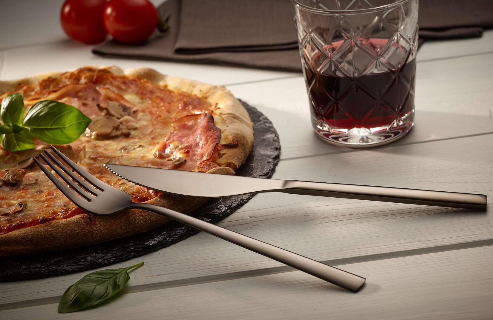 Pizzabesteck Set "Bari" 4tlg - schwarz