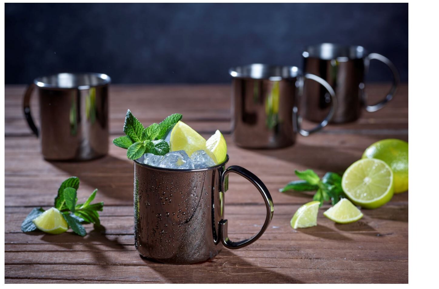 Moscow Mule Becher Set 2tlg, , schwarz