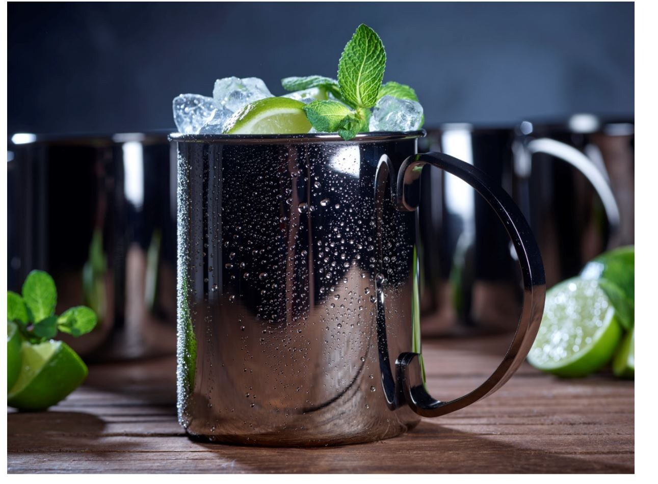 Moscow Mule Becher Set 2tlg, , schwarz