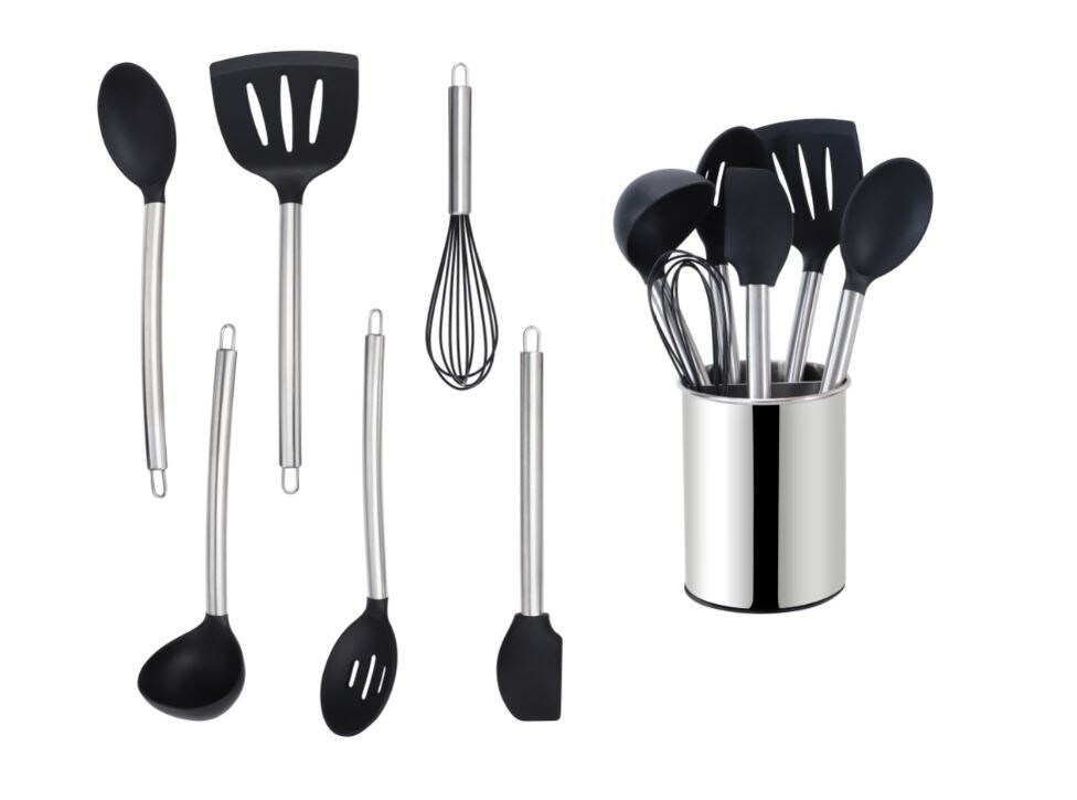 Küchenhelfer Set 7-teilig silber