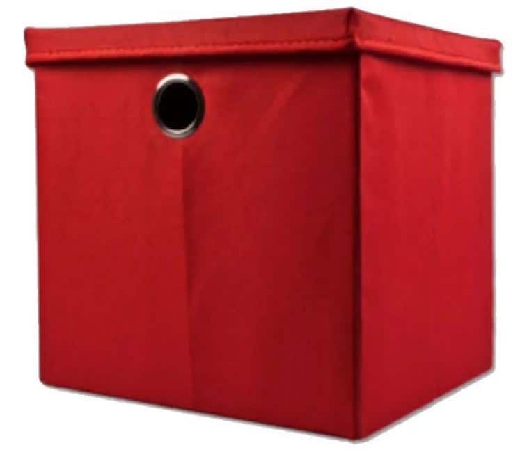 ECHTWERK Aufbewahrungsbox mit Deckel - rot 