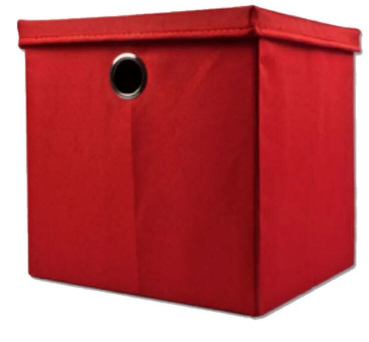Aufbewahrungsbox mit Deckel - rot