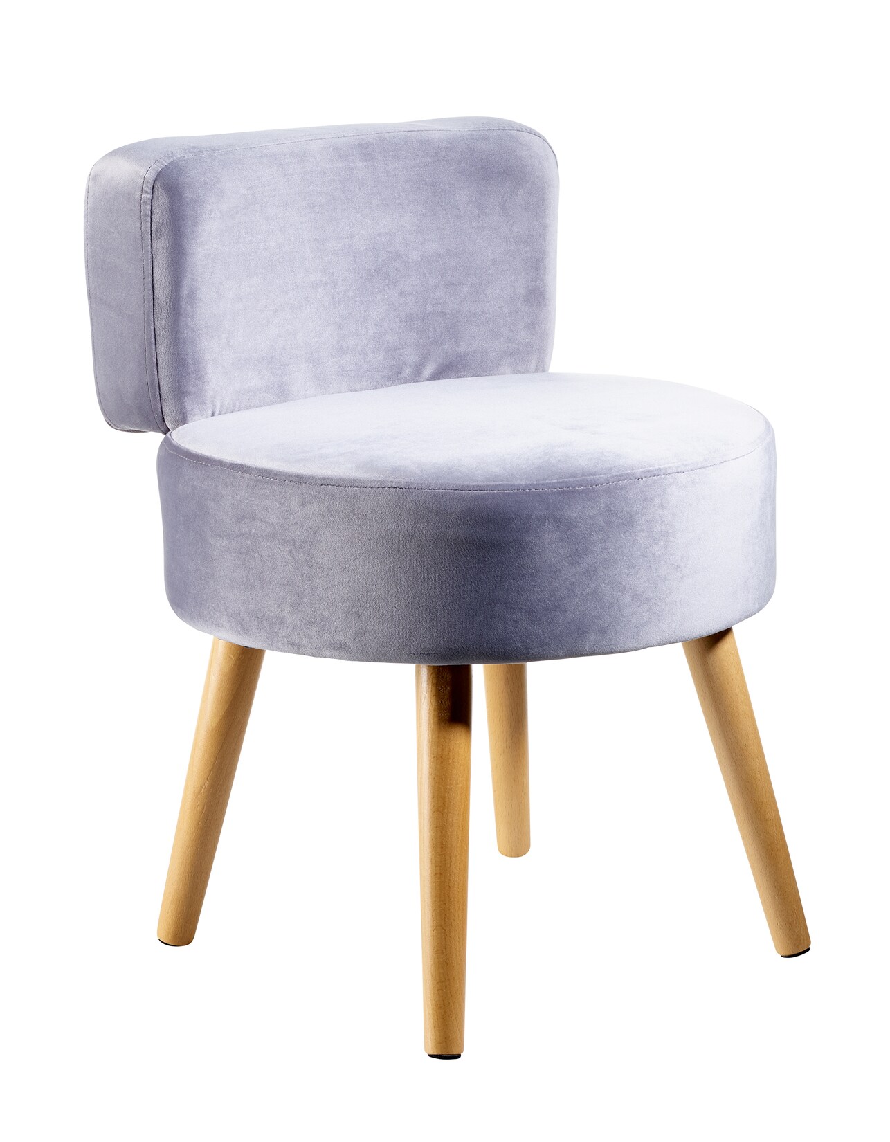 ECHTWERK Kleiner Sessel/Hocker "Milo" - grau
