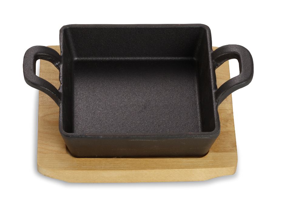 Echtwerk quadratische Servierschale, 12,6 x 18,5 x 3,6 cm 