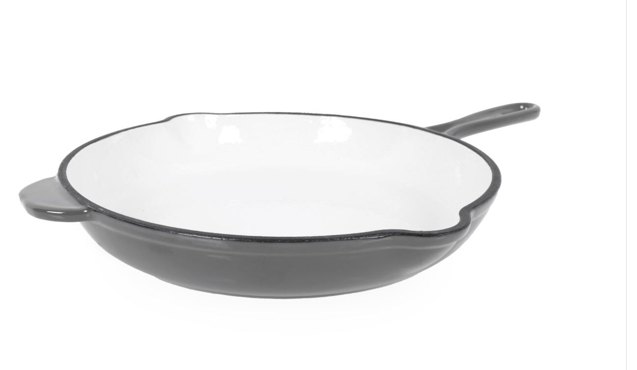 Gusseisen Bratpfanne grau