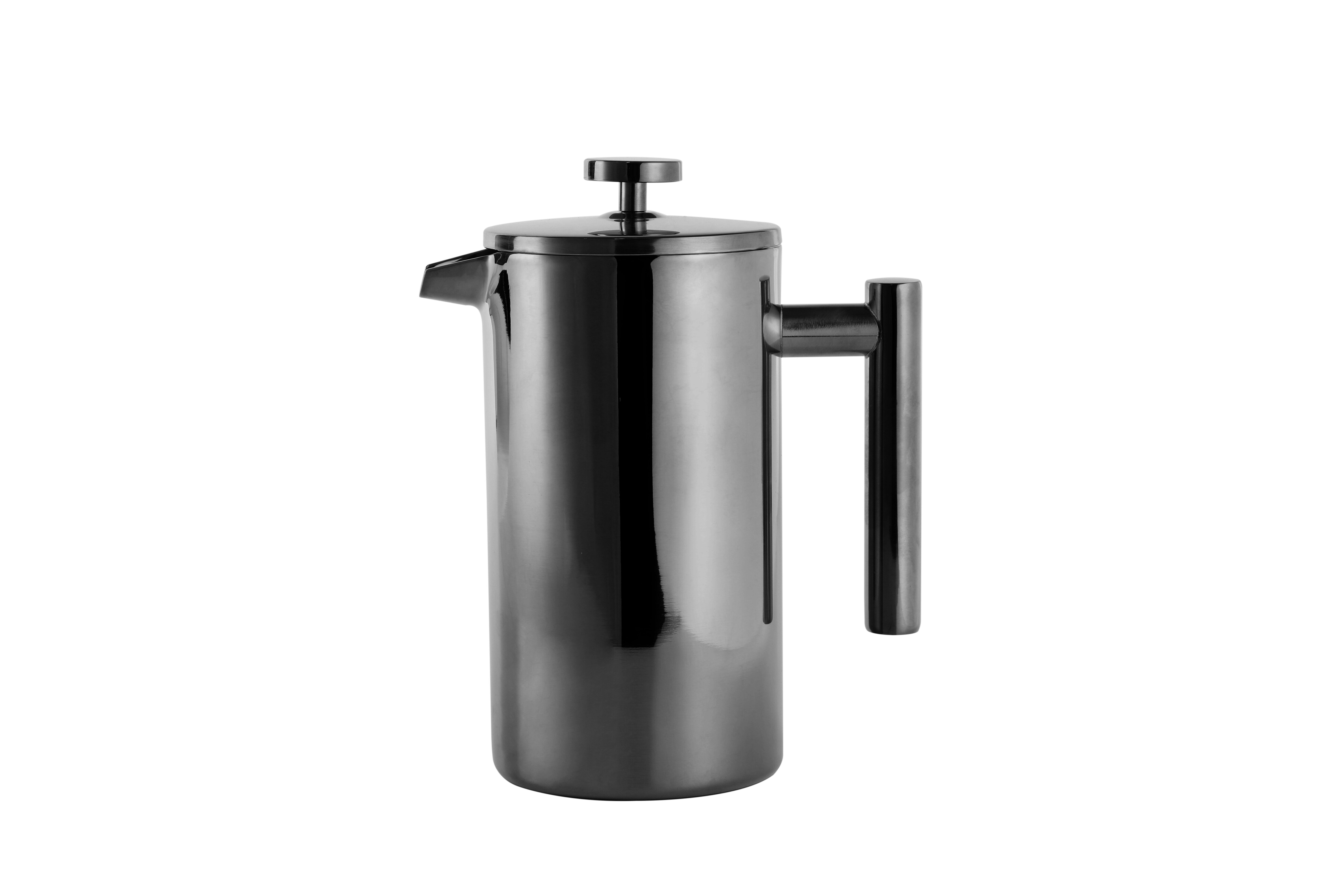 French Press aus Edelstahl, 800 ml, schwarz 