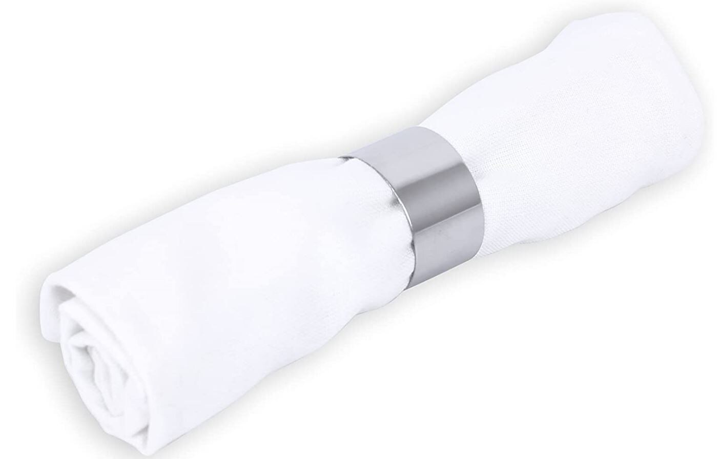 Serviettenringe "Rund" aus Edelstahl 4tlg 