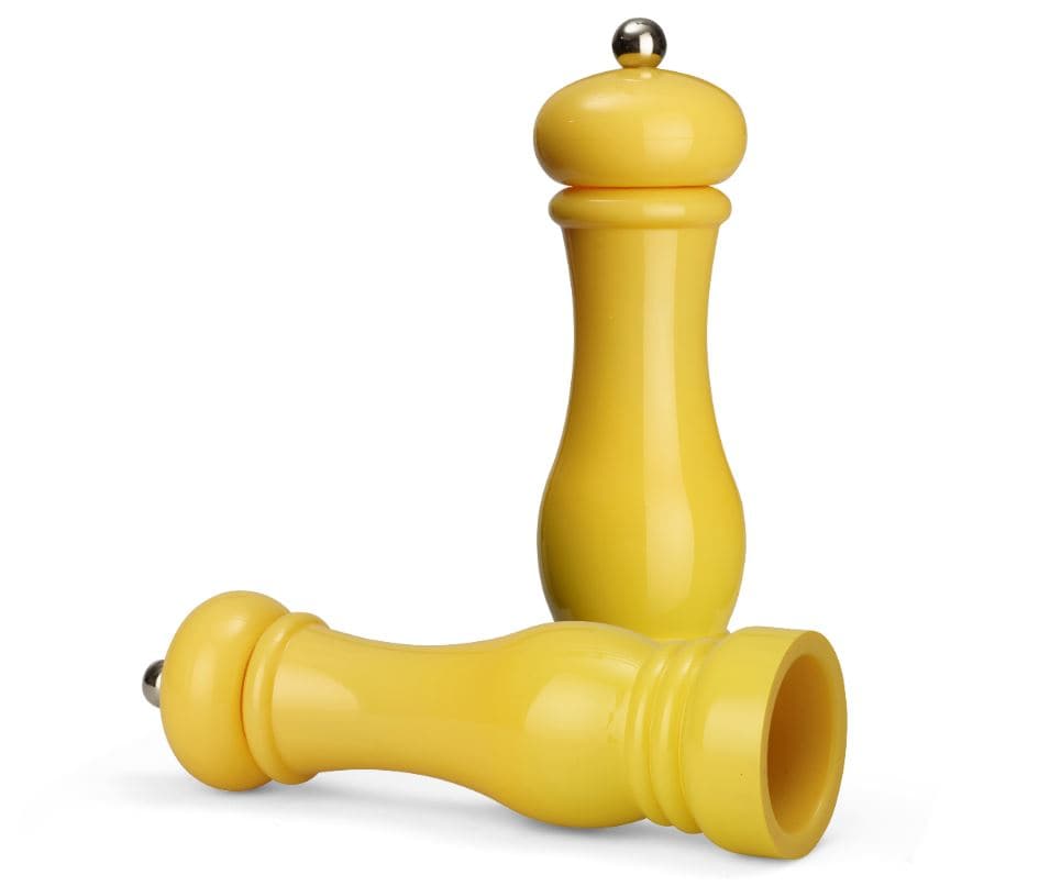 Echtwerk Salz -/Pfefferm&uuml;hlen Set 2tlg gelb 