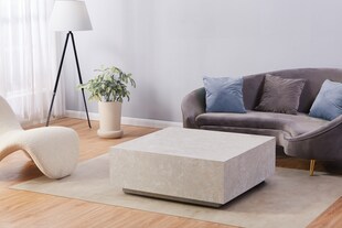 HOME DELUXE Couchtisch Amiri Marmor Beige XL - versch. Ausführungen 