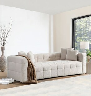 HOME DELUXE Teddy Sofa COMO - Beige 