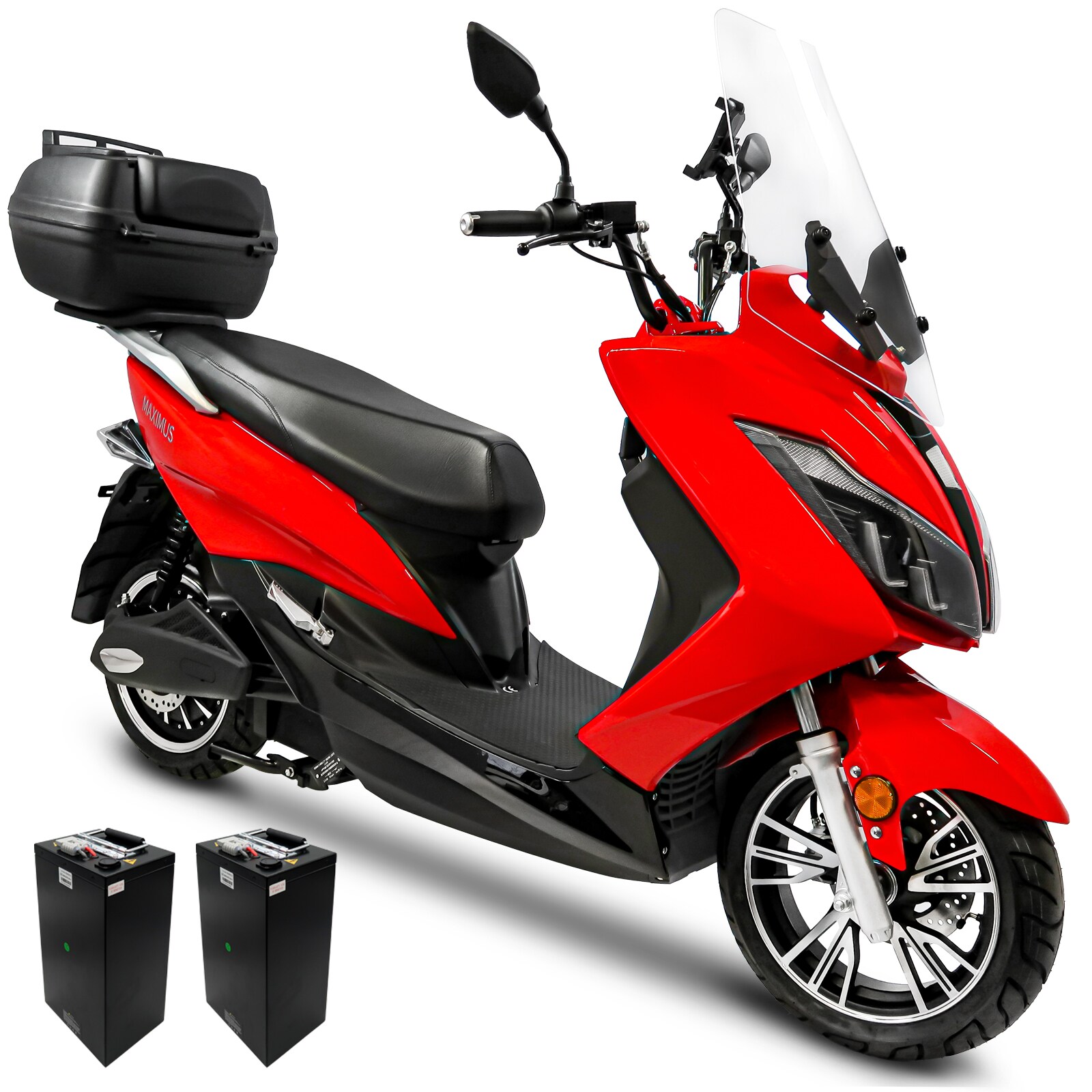 Maximus, E-Scooter MX2-45 - 45 km/h, 2 x 60V-32,5Ah Lithium Akku, 3000 Watt 