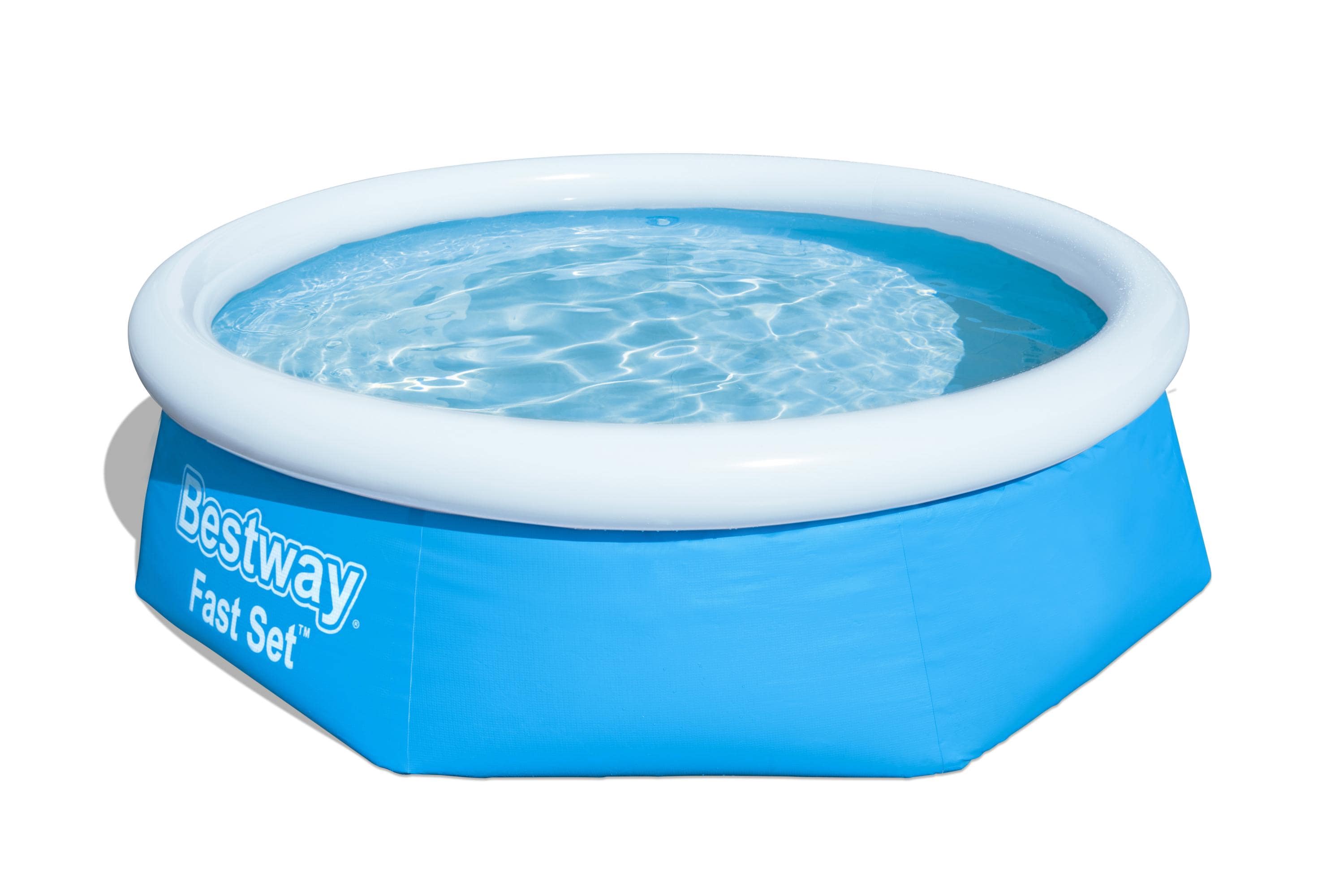 Bestway&reg; Fast Set&trade; Aufstellpool-Set mit Filterpumpe &Oslash; 244 x 66 cm blau, rund 