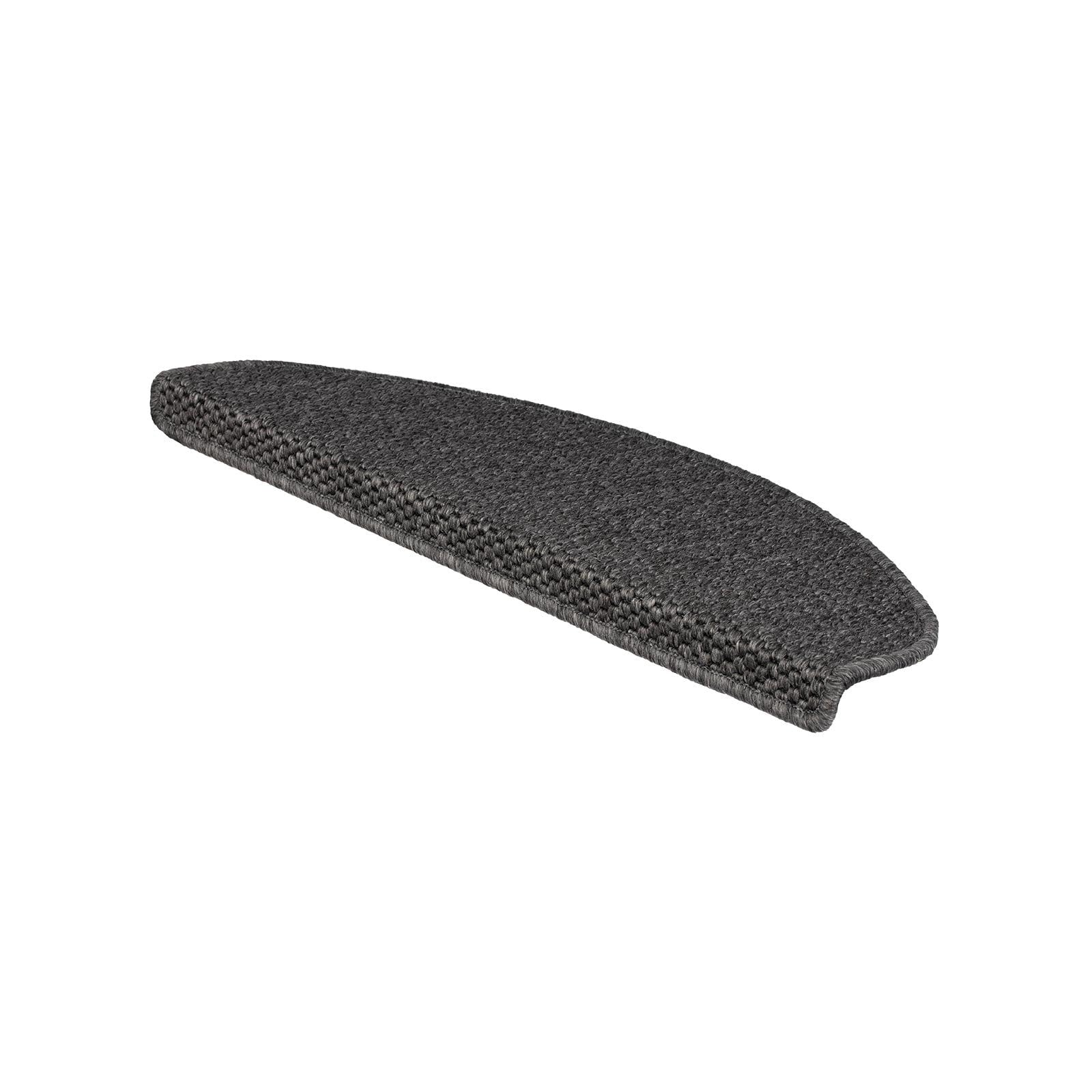 casa pura Stufenmatte Kalkutta | Sisaloptik | Anthrazit | 23,5 x 65 cm 