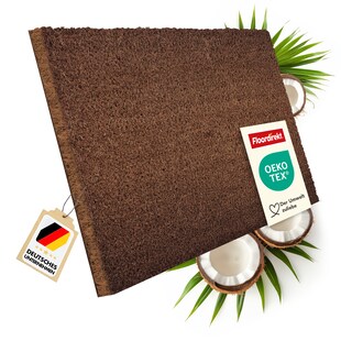 floordirekt Fußmatte Kokos | Braun | 17 mm 