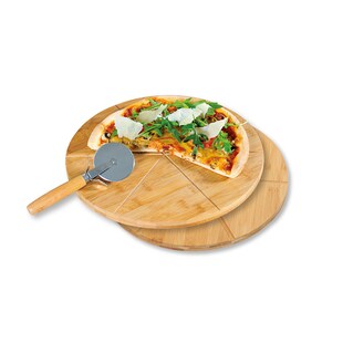 KESPER Pizza-Teller, 2er Set, mit Pizza-Schneider 