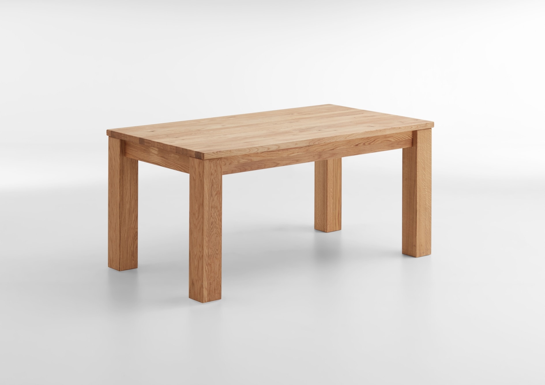 Esstisch Rolf 160 x 90 Wild Eiche massiv ge&ouml;lt 