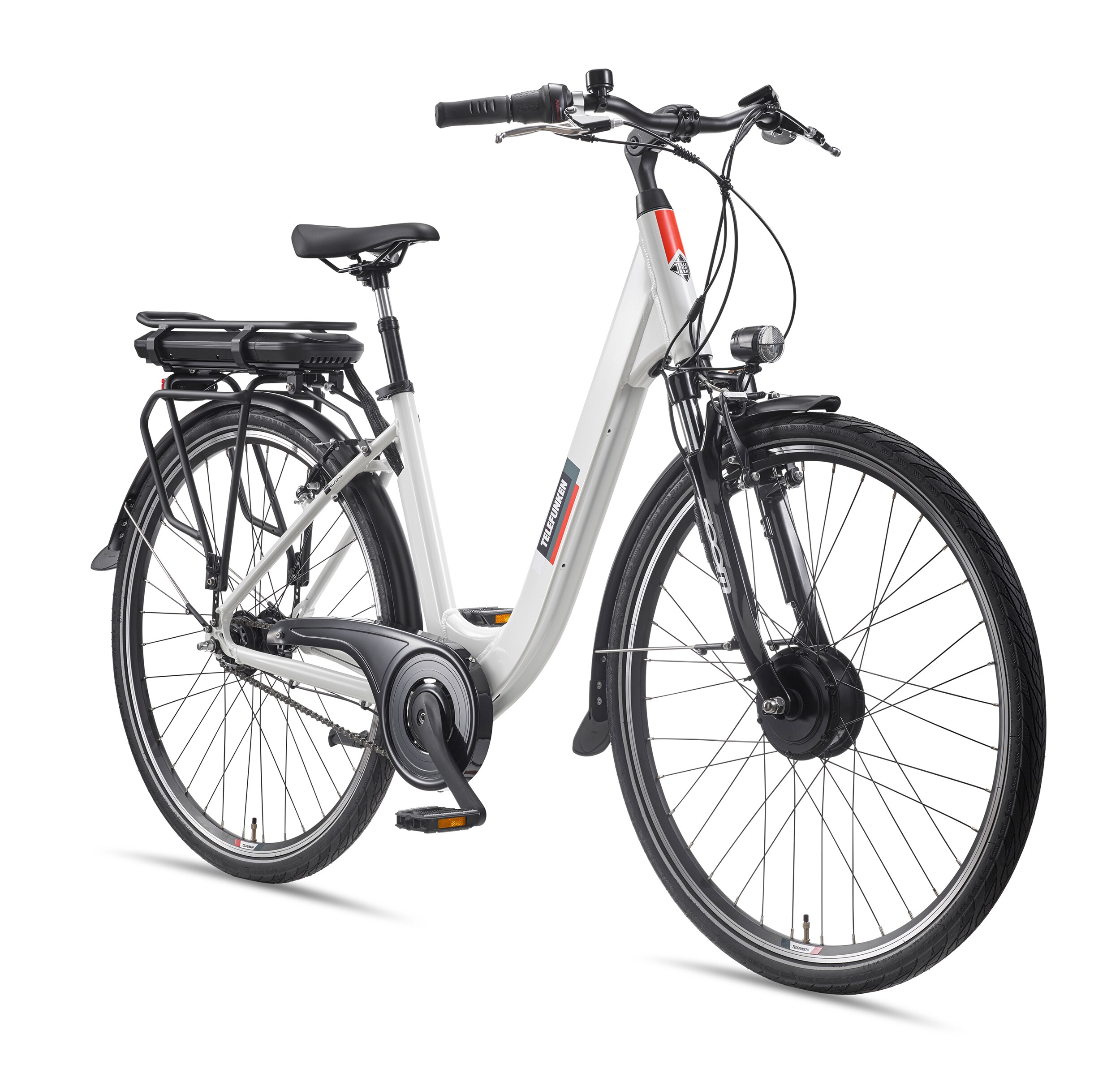 TELEFUNKEN RC845 E-City-Bike 28" wei&szlig; 