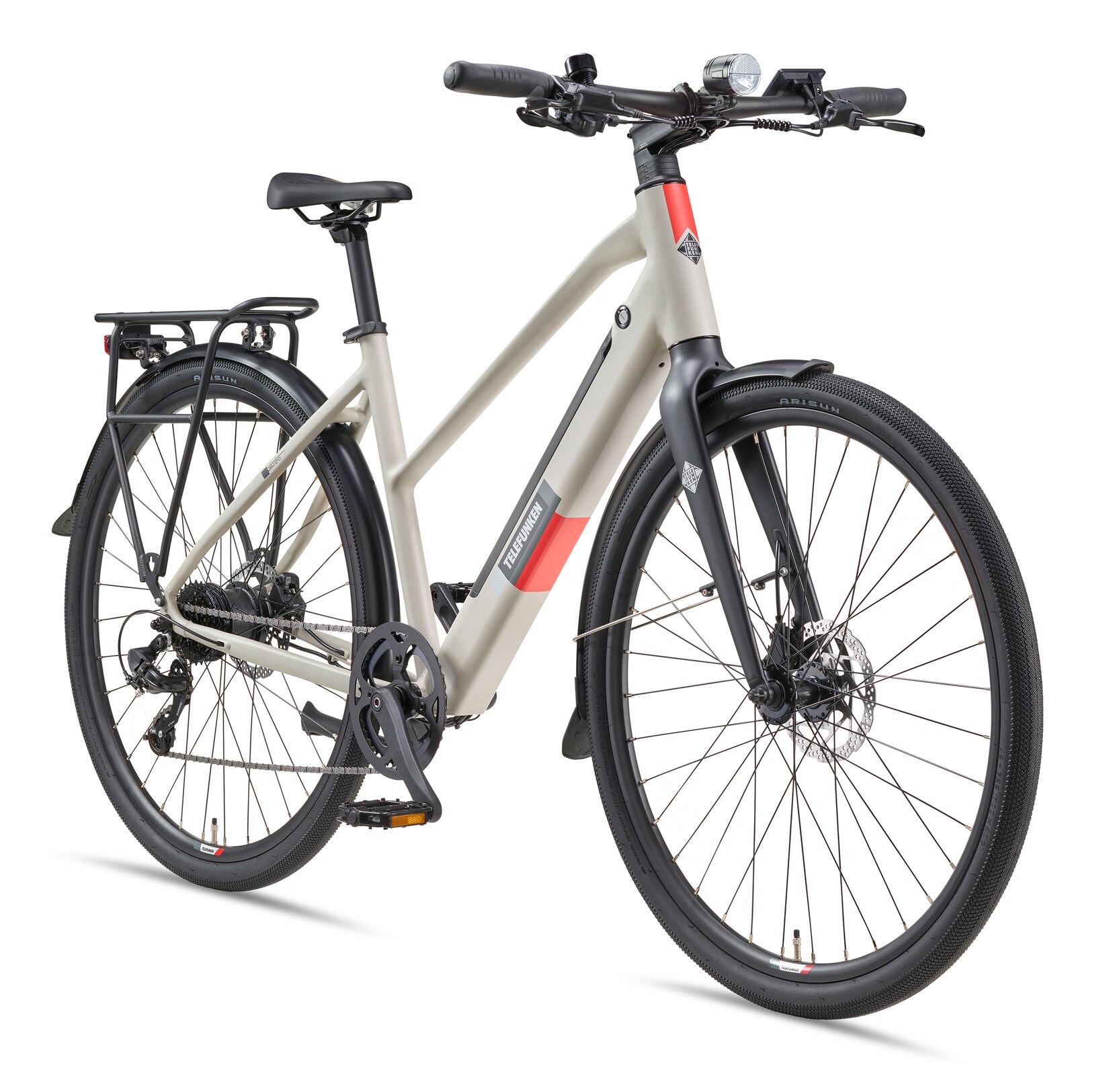 TELEFUNKEN UH210 E-Urban-Bike Damen 28" seidengrau