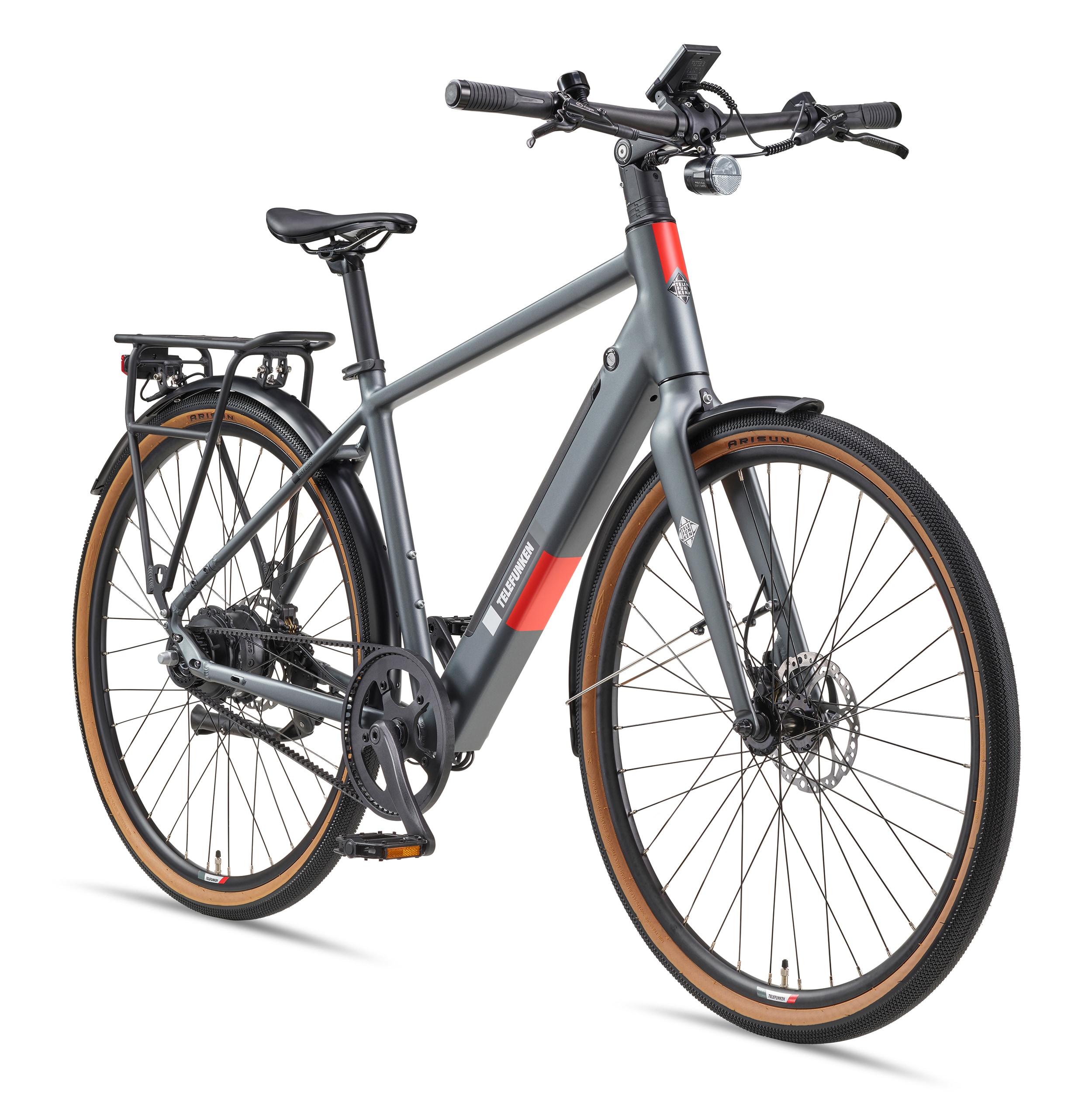 TELEFUNKEN UH220 E-Urban-Bike 28" titangrau 