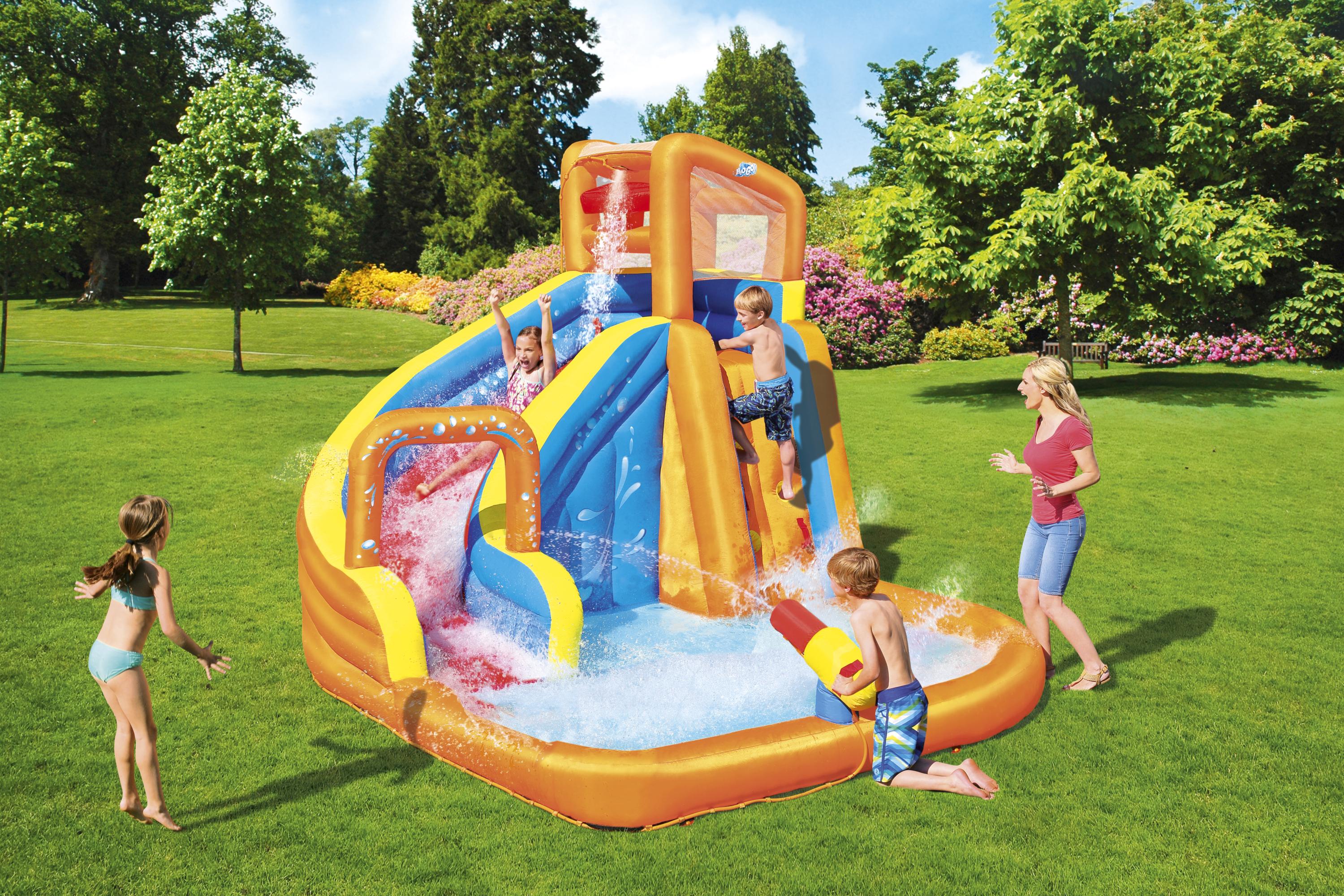 Bestway&reg; H2OGO!&reg; Mega-Wasserpark Turbo Splash&trade; mit Dauergebl&auml;se 365 x 320 x 270 cm 