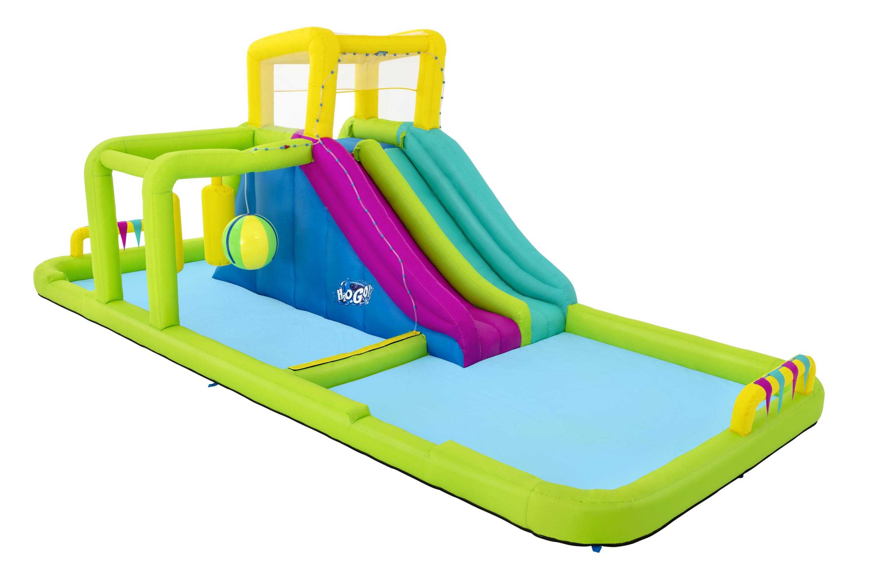 Bestway&reg; H2OGO!&reg; Mega-Wasserpark Splash Course&trade; mit Dauergebl&auml;se 710 x 310 x 265 cm 