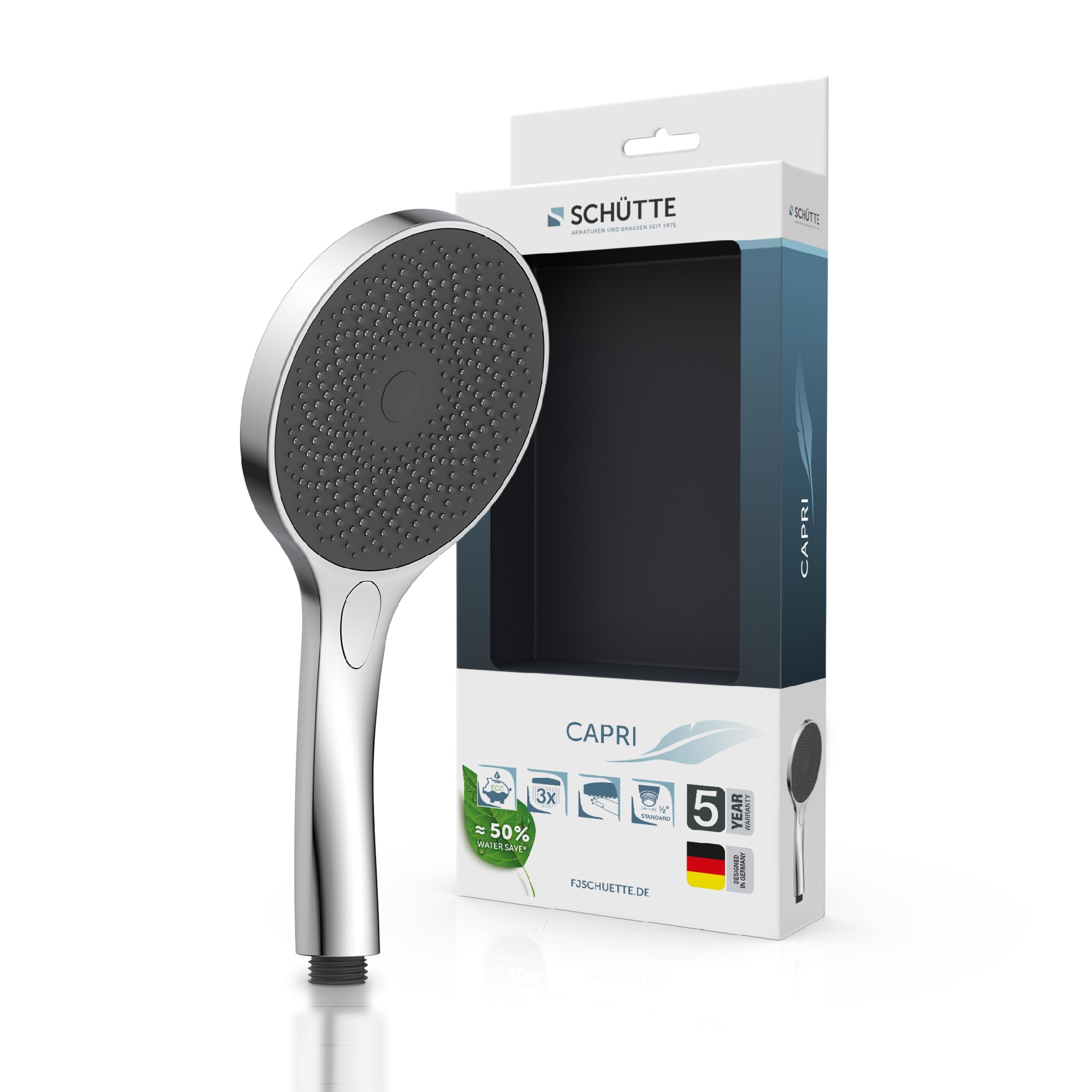 SCH&Uuml;TTE CAPRI Handbrause, Chrom/Anthrazit 