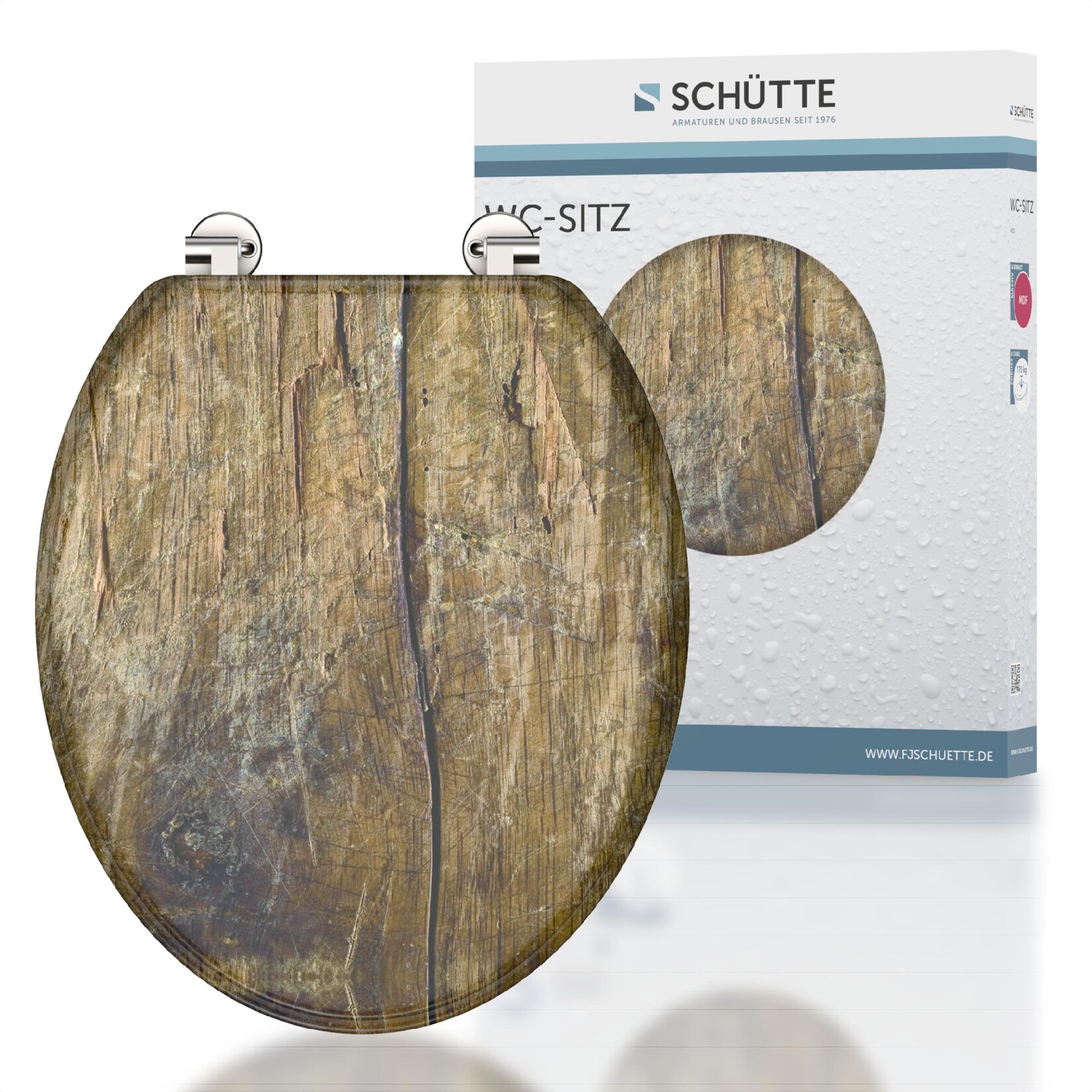 Schütte WC-Sitz "Solid Wood" MDF-Holzkern