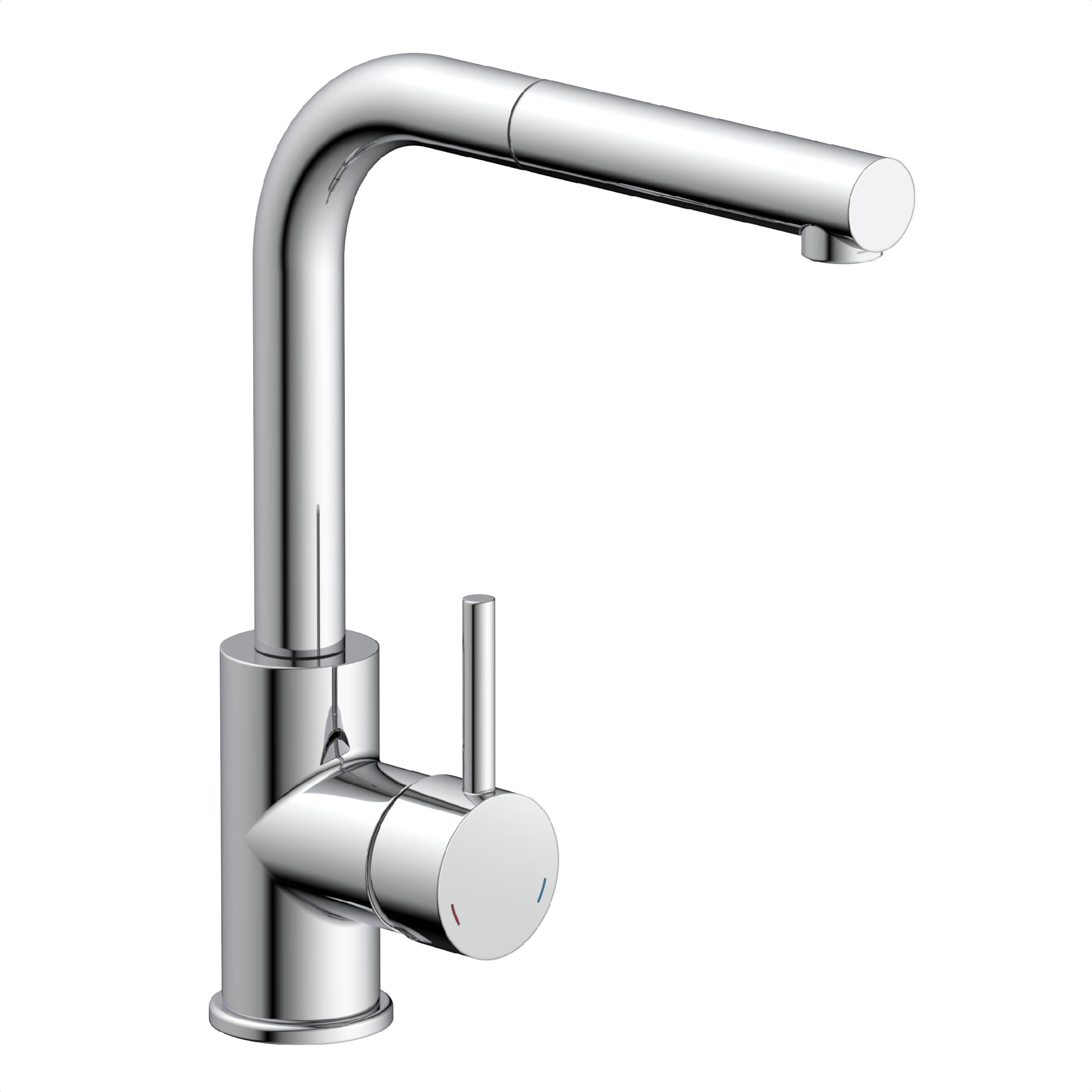 SCH&Uuml;TTE VITAL Sensor-Sp&uuml;ltischarmatur mit herausziehbarem Auslauf, Chrom 