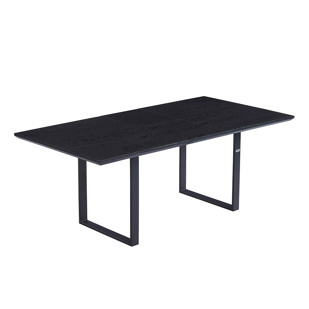 HOME DELUXE Esstisch Eckig Ausziehbar AVENCIA inkl. U-Fu&szlig; - 160 x 100 cm - versch. Ausf&uuml;hrungen - Dark Oak 