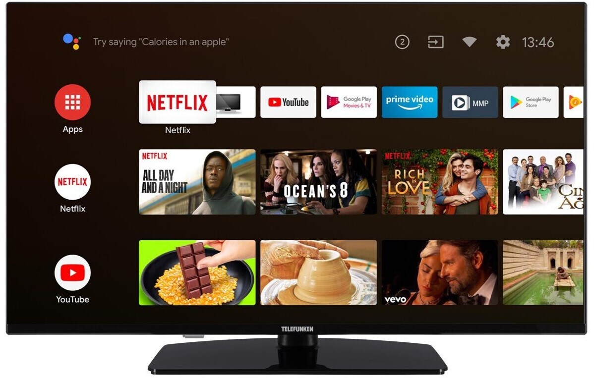 Telefunken XF40AN750M Android TV 40 Zoll Fernseher (Full HD Smart TV, HDR, Triple-Tuner) 