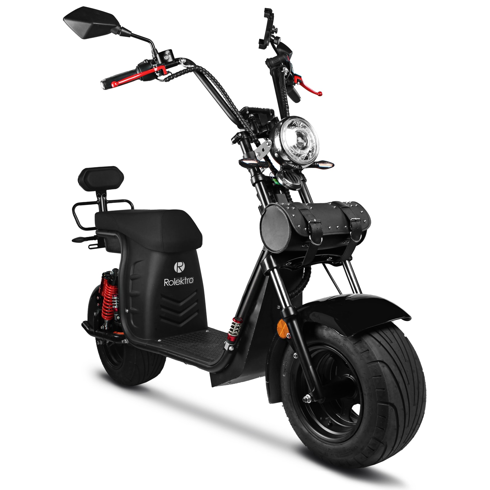 Rolektro Elektroroller E-Chopper 45 km/h mit zwei Akkus 