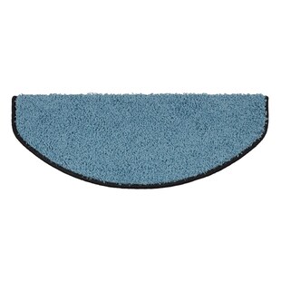Karat Shaggy Stufenmatte | Sphinx | Hellblau | Halbrund 