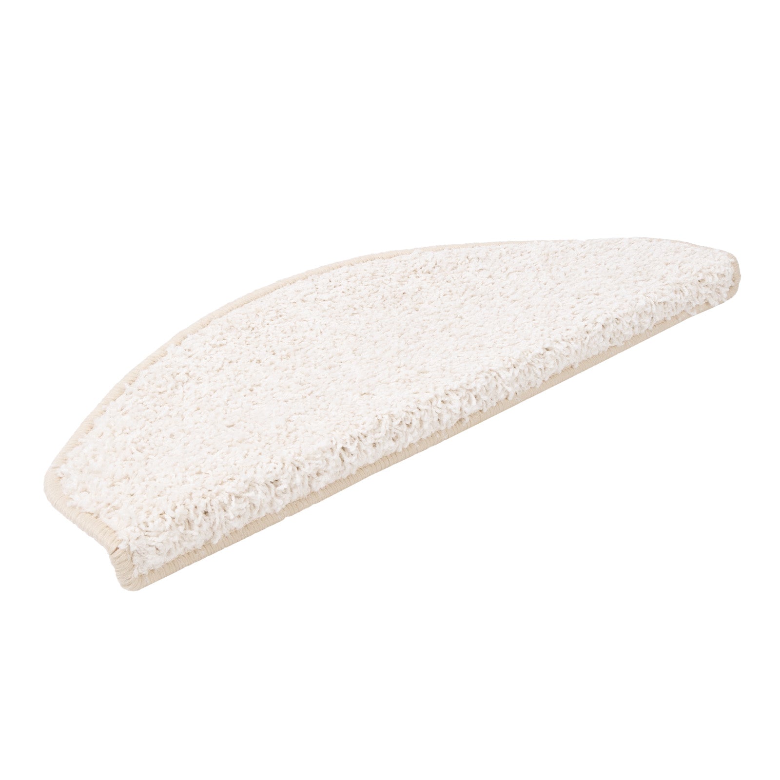 Karat homeliving Shaggy-Stufenmatte | Barcelona | Creme 171 | Halbrund 