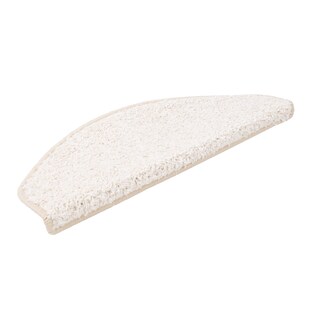 Karat homeliving Shaggy-Stufenmatte | Barcelona | Creme 171 | Halbrund 